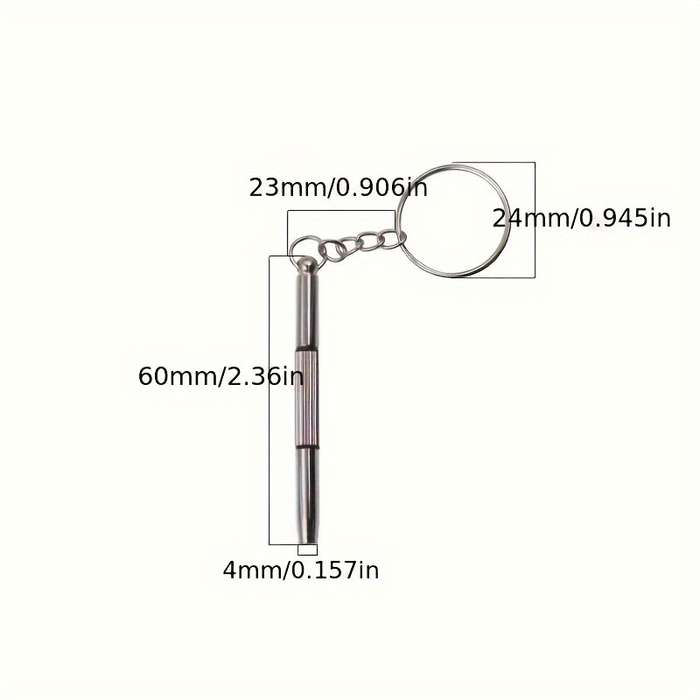 5-Piece Precision Screwdriver Set with Keychain
