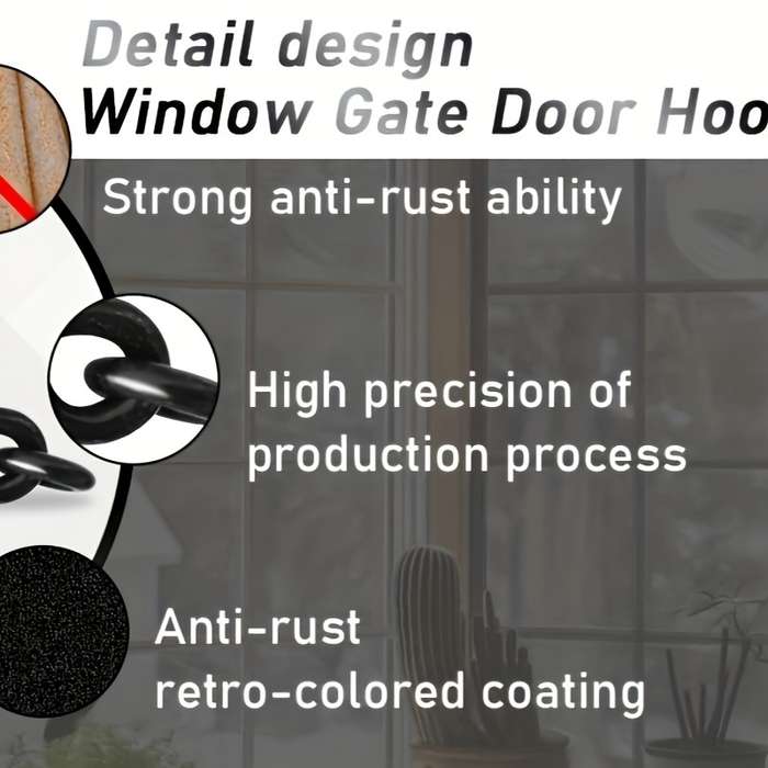 5pcs Cabin Hook And Eye Latch Gate Door