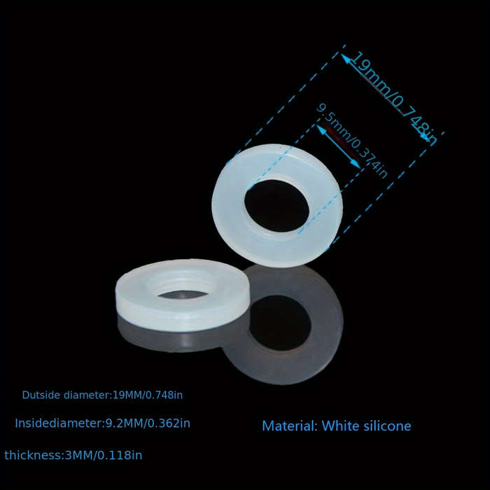 Household Pipe Fittings White Silicone Sealing Leakproof Gasket