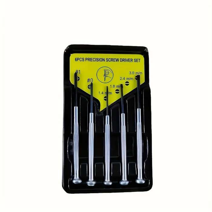 6-Piece Precision Steel Screwdriver Set - Phillips Head