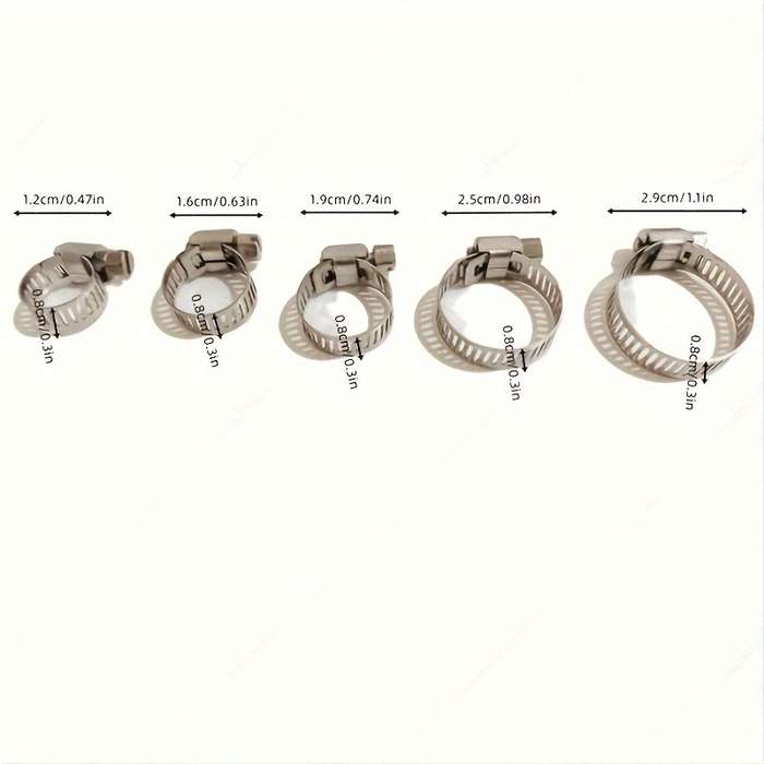 304 Stainless Steel Hose Clamps Set