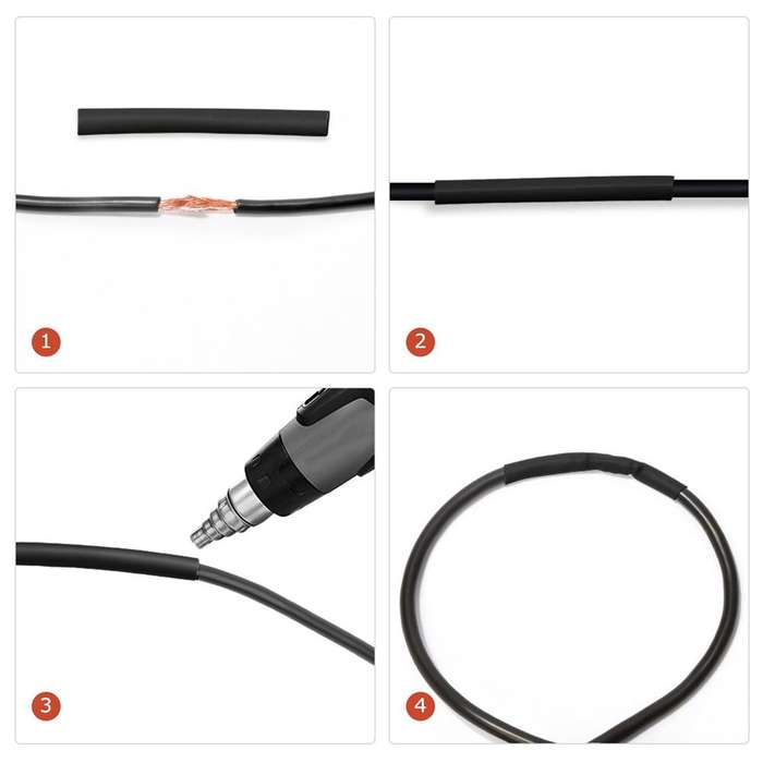 Shrinking Heat Shrink Tubing