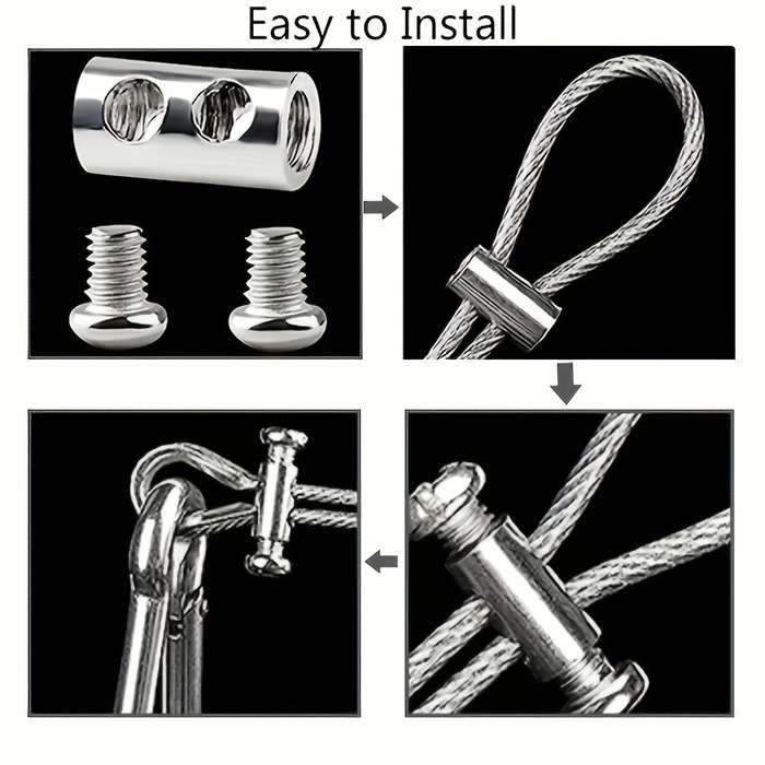 Adjustable Stainless Steel Rope Clamps