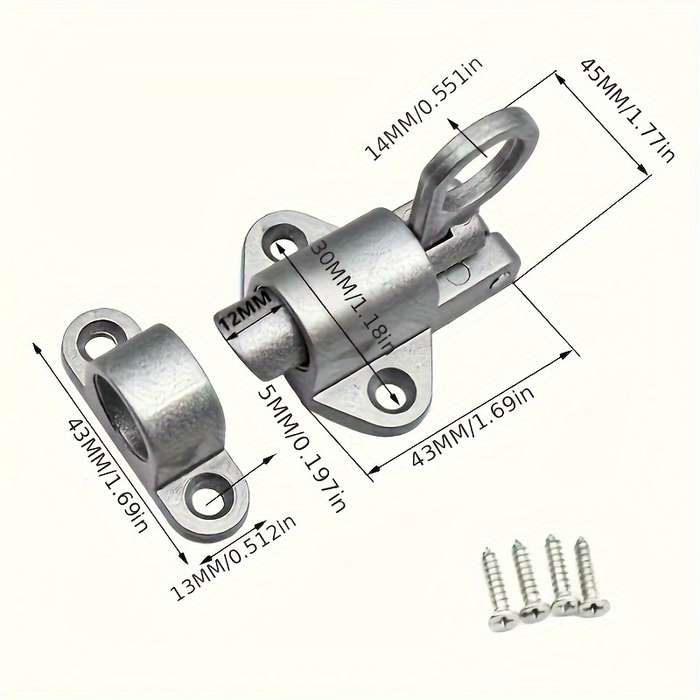 Aluminum Alloy Automatic Spring Toggle Solid Aluminum Door and Window Toggle Latch Steel Window Spri