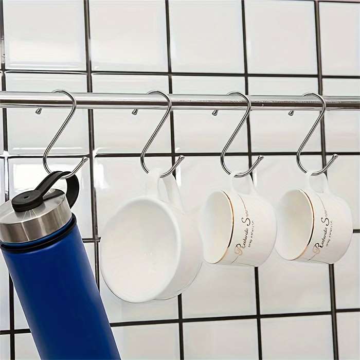 10pcs S-Type HooksStainless Steel Metal Hooks