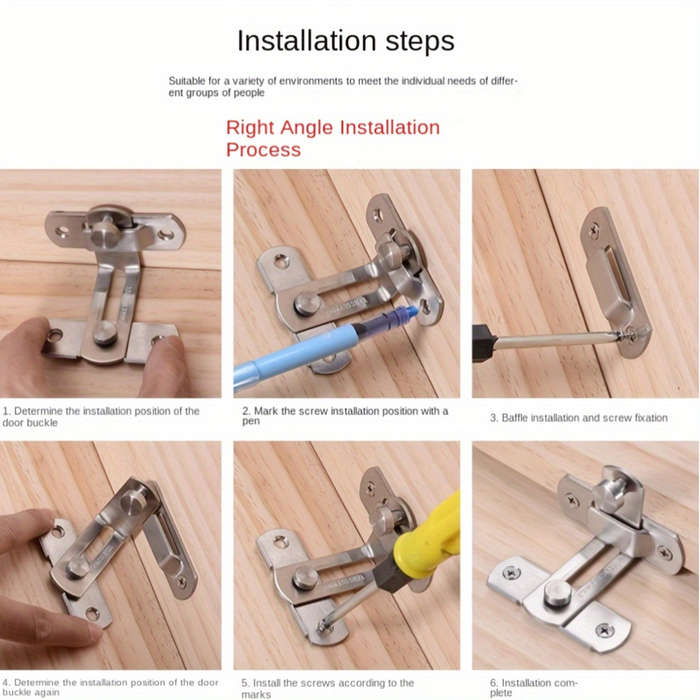 Stainless Steel Sliding Bolt Latch -