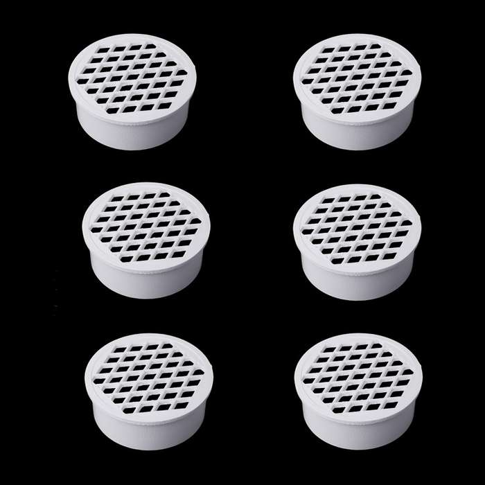 Vertical PVC plug-in floor drain