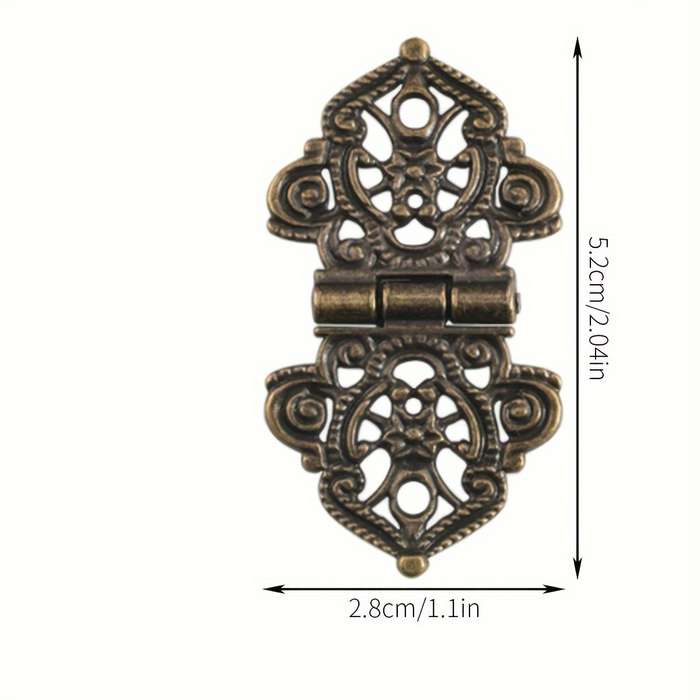 1pc Vintage Pattern Lace Butterfly Hinge Zinc Alloy Hollow Hinge