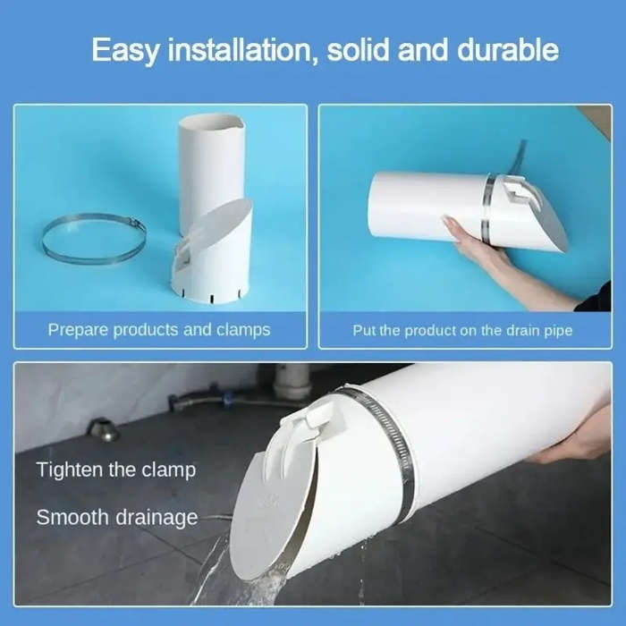 Odor-Proof Floor Drain Pipe with an Automatic Closing Filter Plug