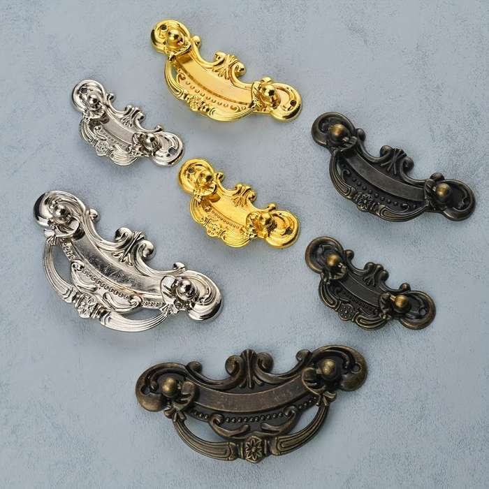 Zinc Alloy Drawer Pull with Ornate Design