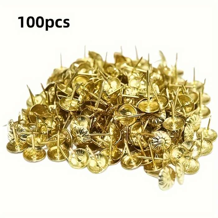Decorative Antique Iron Chrysanthemum Upholstery Tacks In