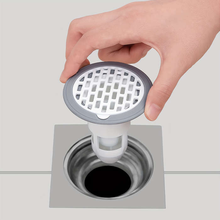 White Plastic Floor Drain
