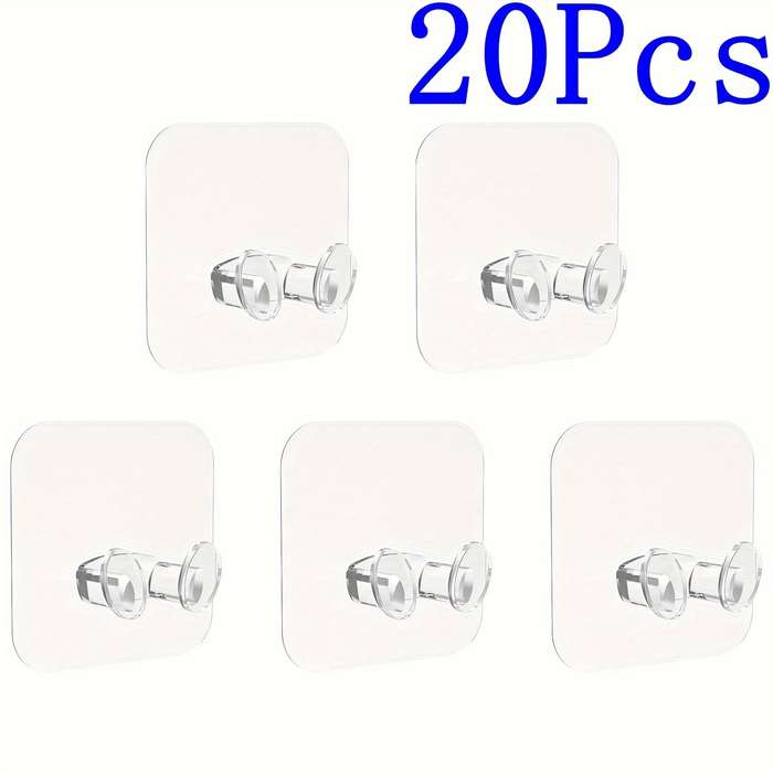 20pcs Transparent Plug Hooks