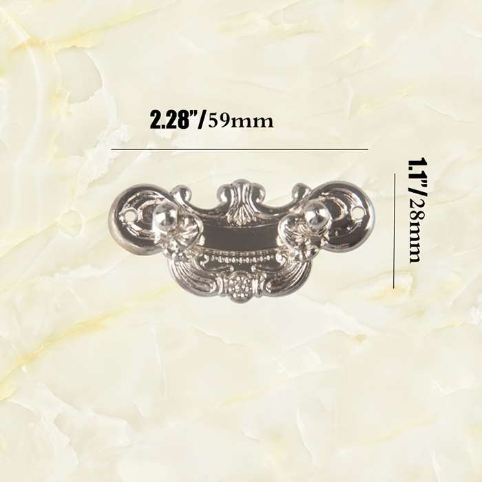 Zinc Alloy Drawer Pull with Ornate Design