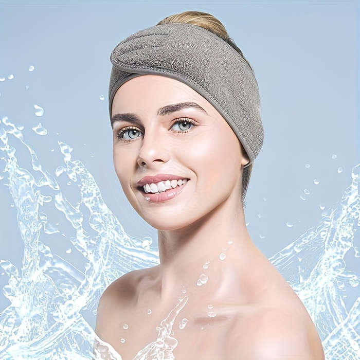 1 PC Adjustable Women's Headband, Soft Non-slip Hair Scarf, Face Washing Headband