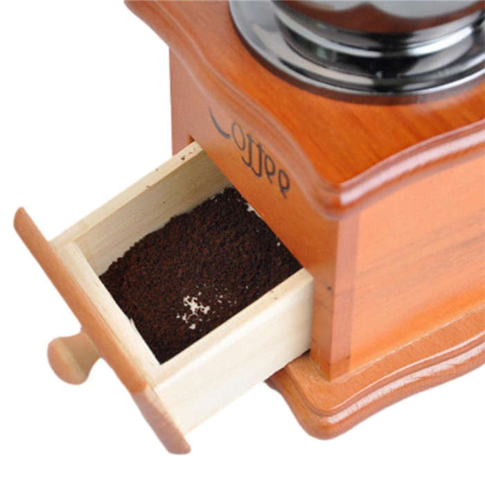 Retro Style Hand Crank Coffee Grinder Ideal for Home Use