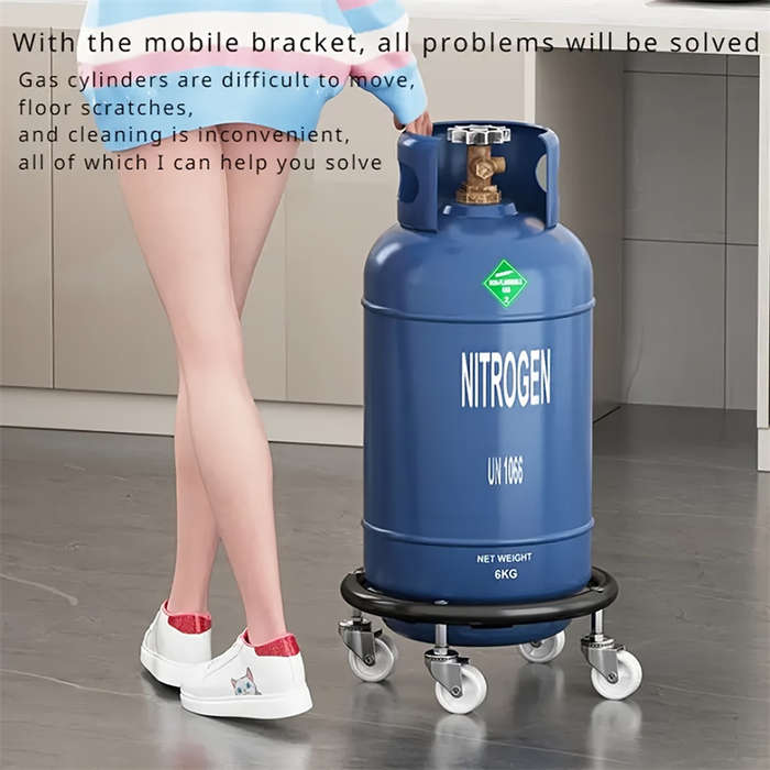 Heavy Duty Stainless Steel Gas Cylinder Cart Removable Propane and LPG Tank Holder