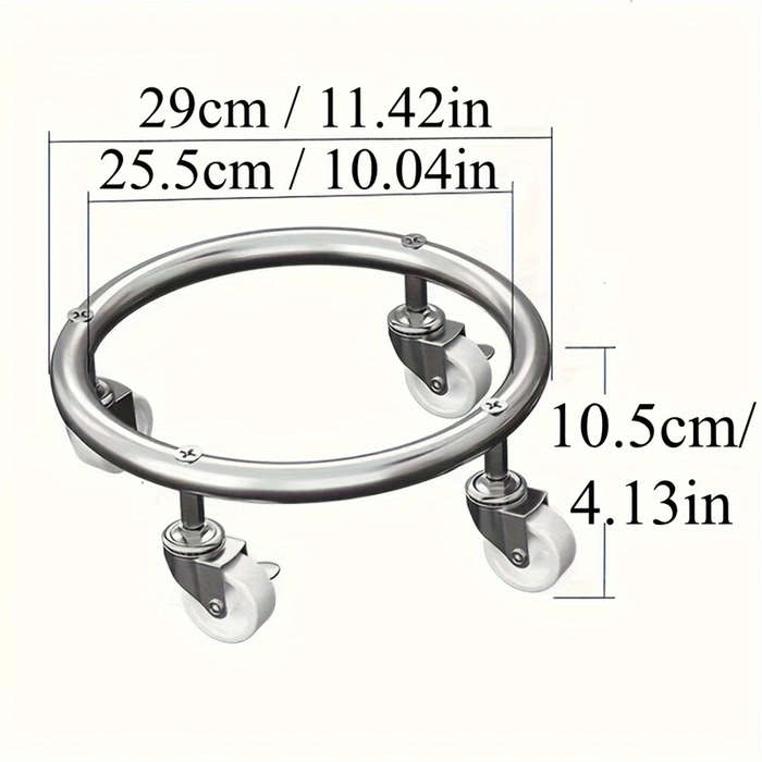 Heavy Duty Stainless Steel Gas Cylinder Cart Removable Propane and LPG Tank Holder