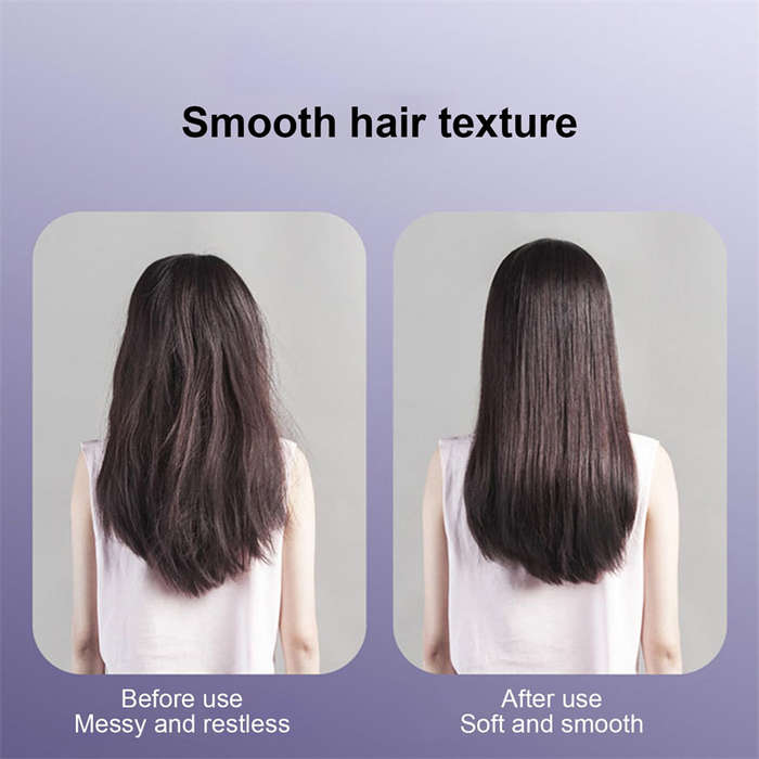 Portable Home Styling Brush Cordless Hair Straightening Brush with 3 Temperature Adjustments