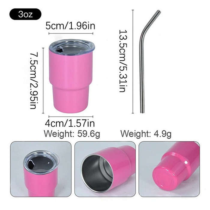 6-Pack Mini Straw Cups (with Straw)