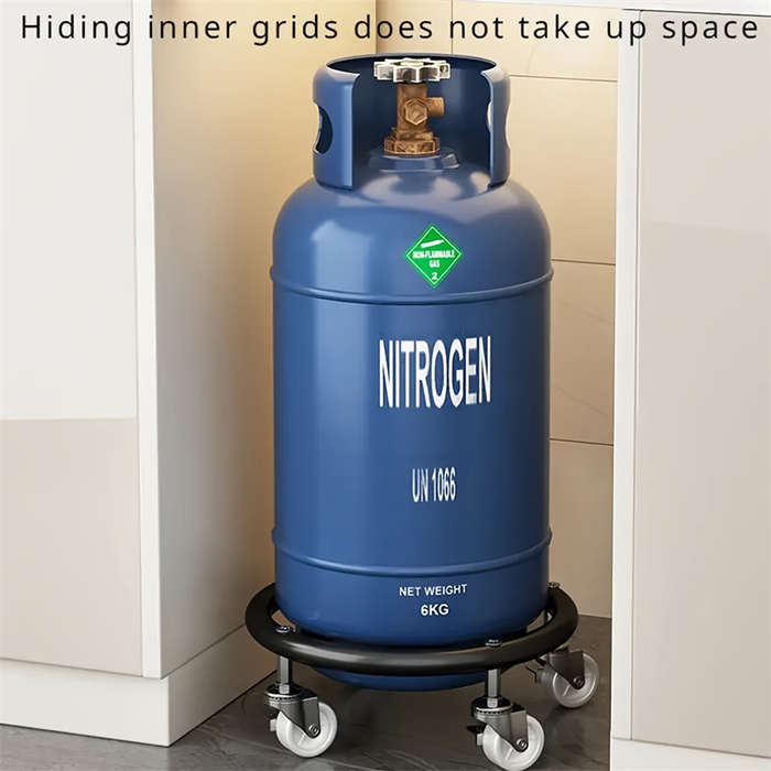Heavy Duty Stainless Steel Gas Cylinder Cart Removable Propane and LPG Tank Holder