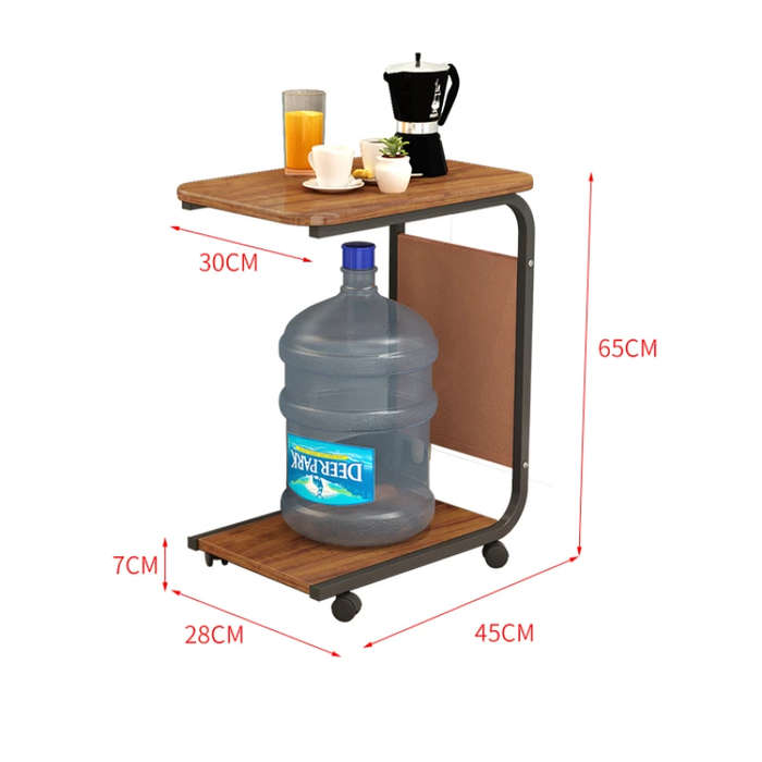 Multifunctional Portable Side Table/Laptop Table/Coffee Table with Casters