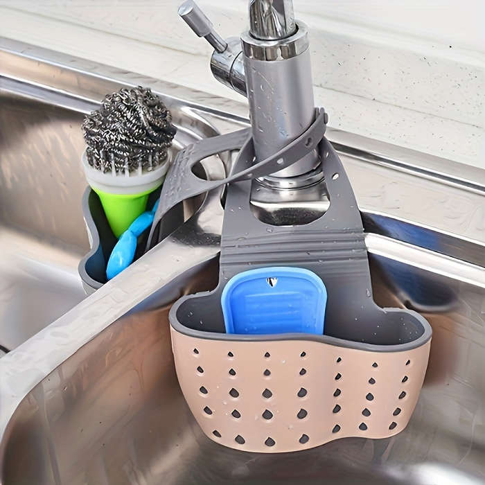 Modern Plastic Hanging Sink Organizer Kitchen Storage Rack