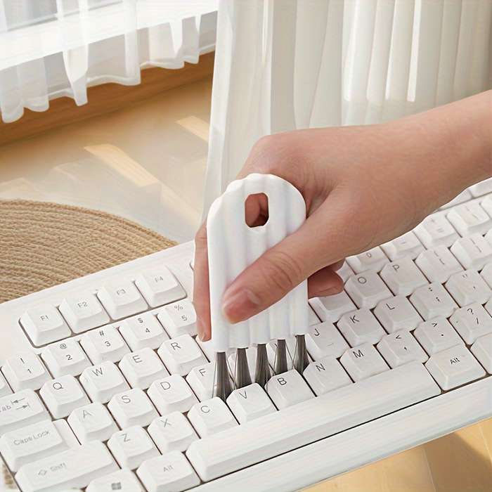 Multi-purpose plastic cleaning brush handheld keyboard duster