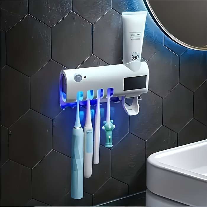 1 Piece Of Smart Uv Disinfection Toothbrush Holder