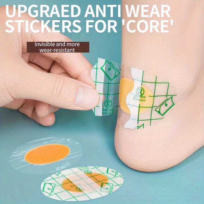 40pcs Professional Waterproof Heel Tape Stickers