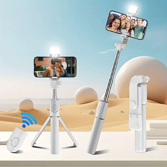 Extended selfie stick fully automatic multifunctional