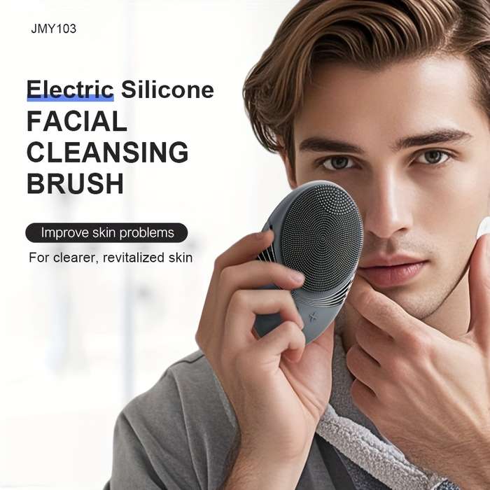 Electric Silicone Facial Cleansing Brush