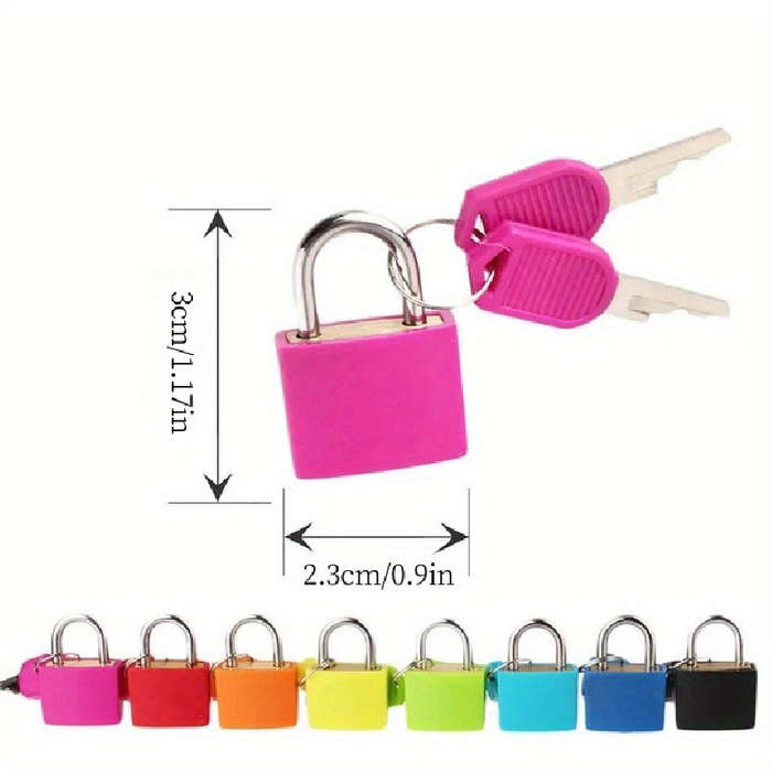 1 Strong Padlock Suitable For Suitcases And Diaries
