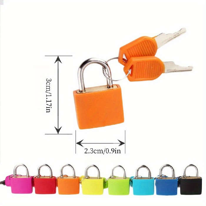 1 Strong Padlock Suitable For Suitcases And Diaries