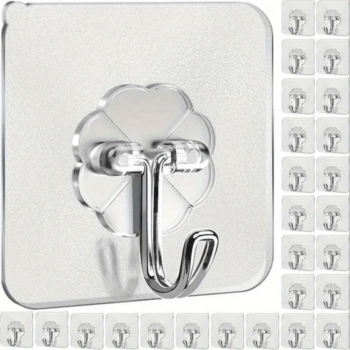 Heavy duty transparent adhesive hooks 24Pcs available 9.98 KG super strong load-bearing