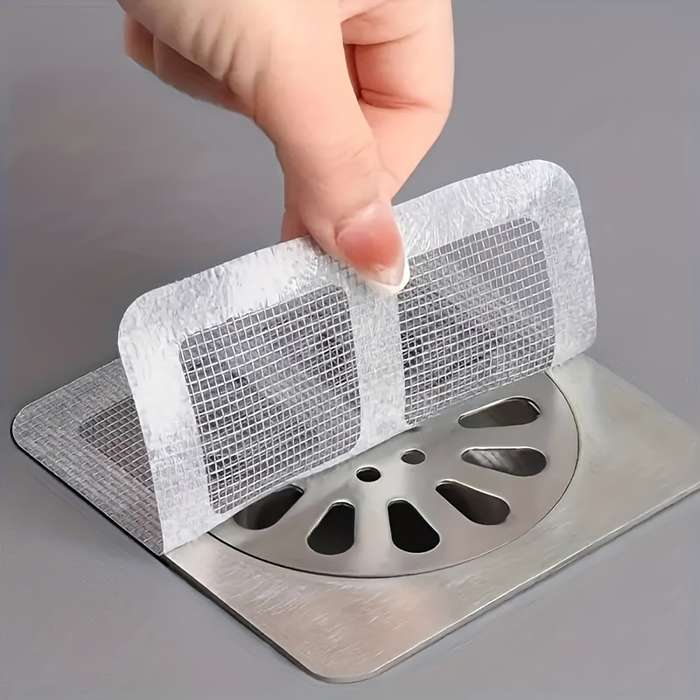 10pcs Disposable Grid Hair Catchers, Healthy Household Items, No Drilling Required, Easy To Use, Eff