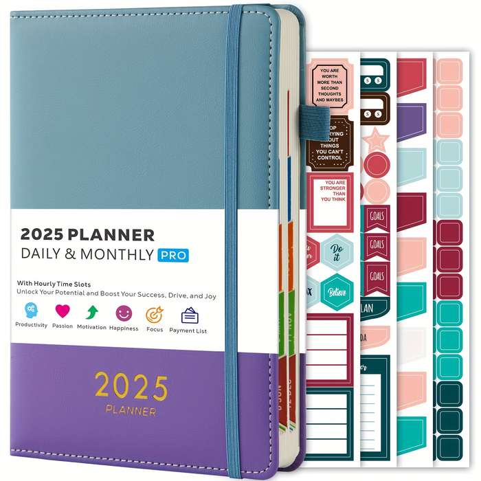 2025 Daily and Monthly Planner for Adults