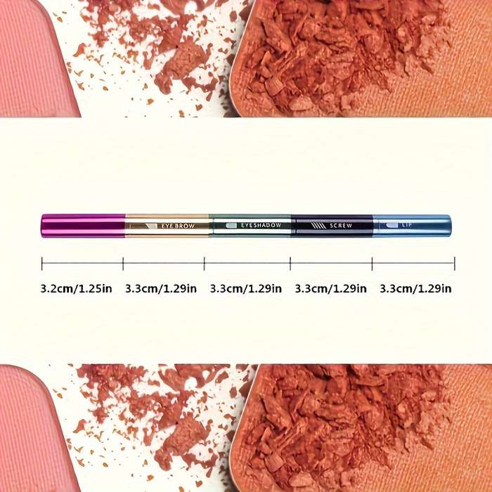 4 In 1 Eyebrow Brush Lip Brush Eyelash And Eye Shadow Brush