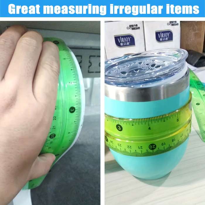 3 Pieces Of 30 Cm Soft Plastic Rulers