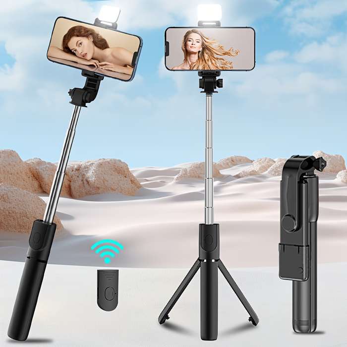 Extended selfie stick fully automatic multifunctional