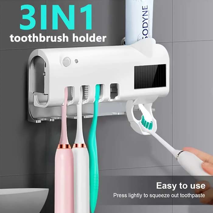 1 Piece Of Smart Uv Disinfection Toothbrush Holder