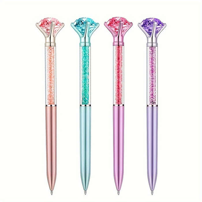 4pcs Large Crystal Diamond Pen Gift