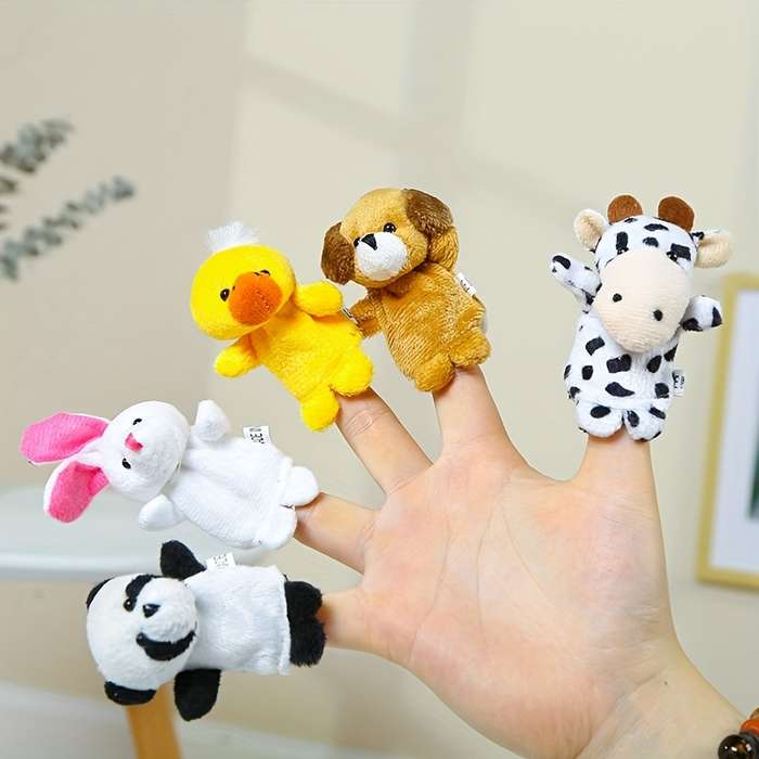 10-Piece Mini Animal Finger Puppet Set