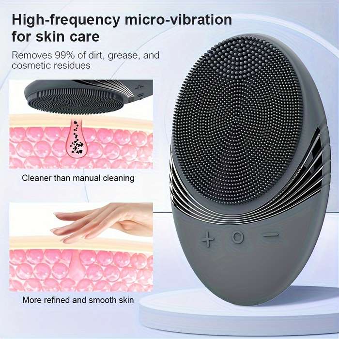 Electric Silicone Facial Cleansing Brush