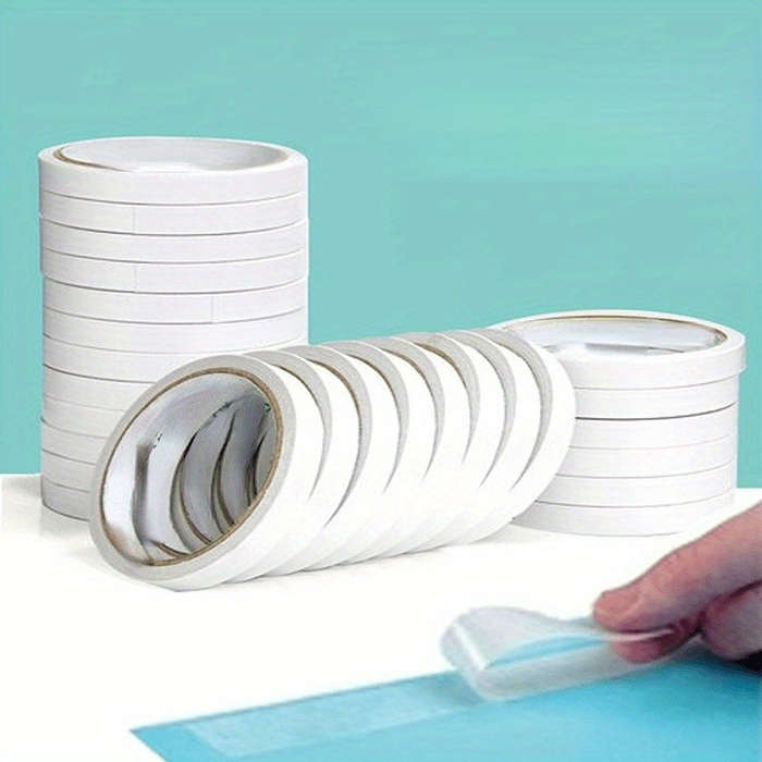 20 Rolls Of Double-Sided Clear Tape - Strong Adhesive