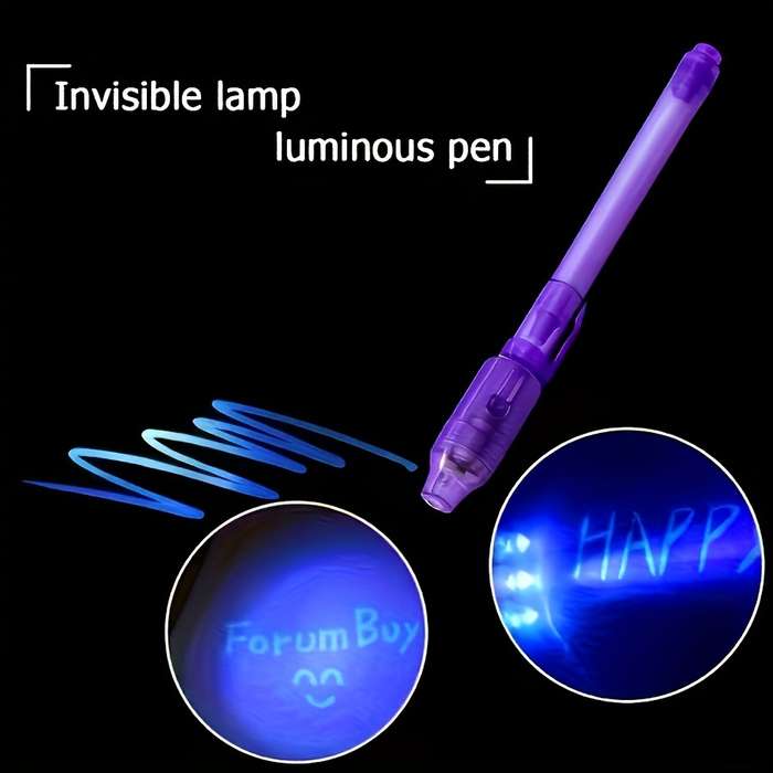 7-Piece Uv Pen Set Invisible Ink Marker Pen