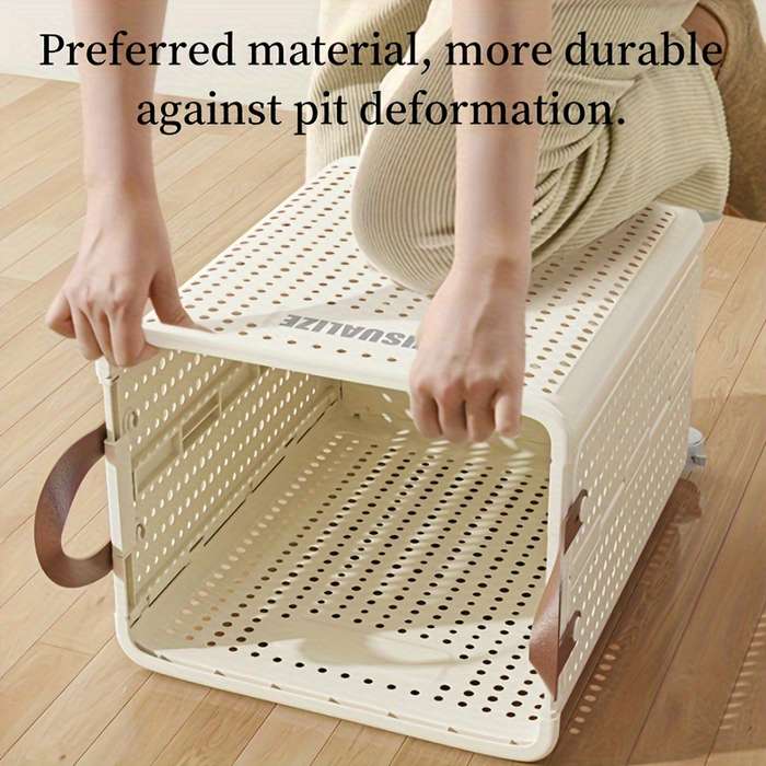 1 Large Collapsible Portable Laundry Basket