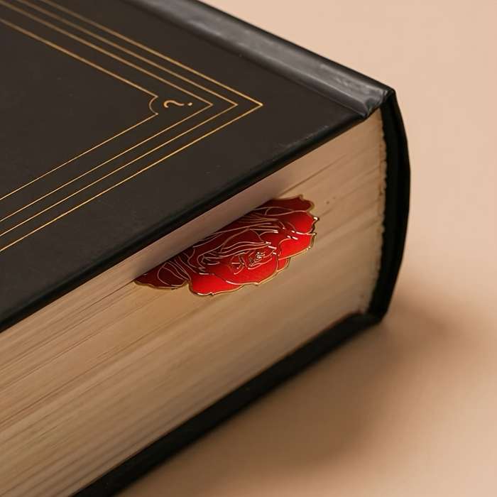 1 piece rose bookmark