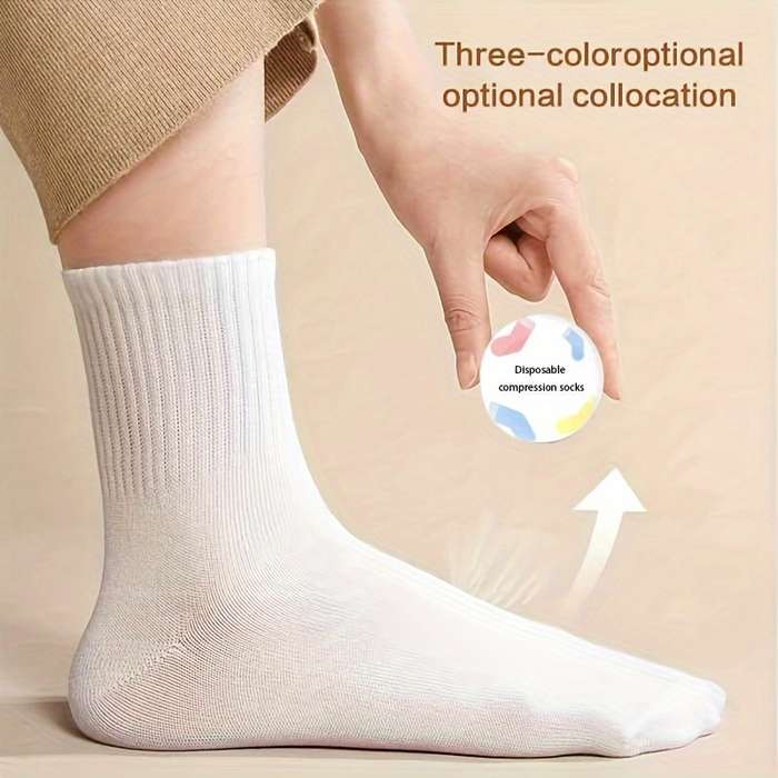 10 Pairs Of Unisex Disposable Quick Dry Travel Socks
