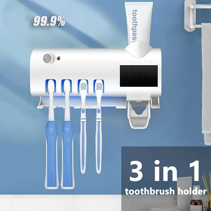 1 Piece Of Smart Uv Disinfection Toothbrush Holder